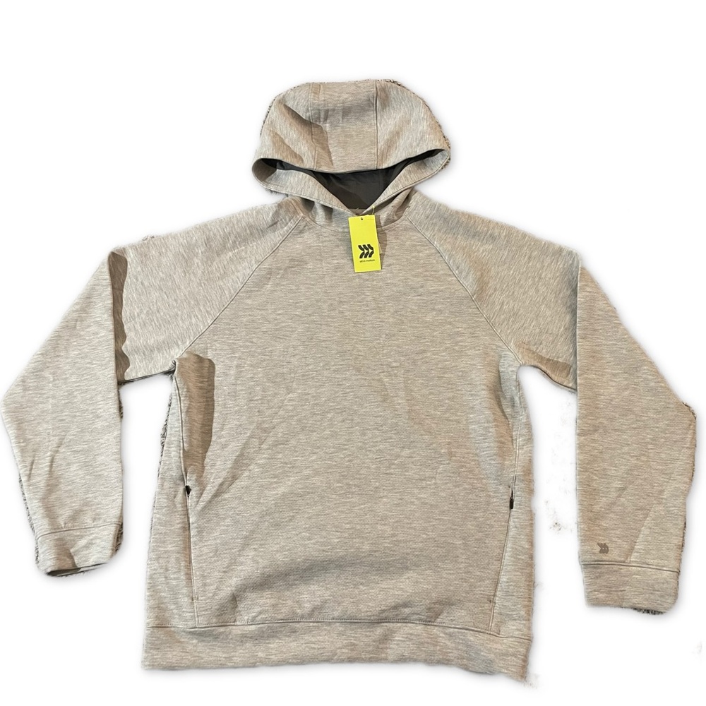 NWT All in Motion Men’s Gray Mesh Spacer Athletic Hoodie Medium